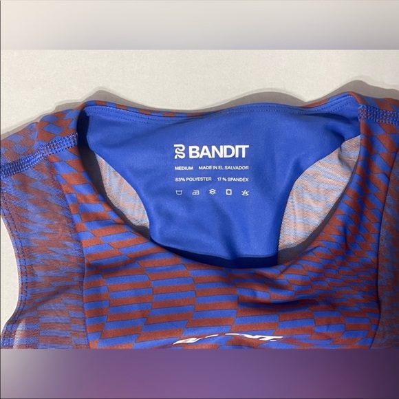 Bandit Stamina Lyra Race Crop - Size Medium - Deep Peri Blue with Rust - EUC - Picture 4 of 4